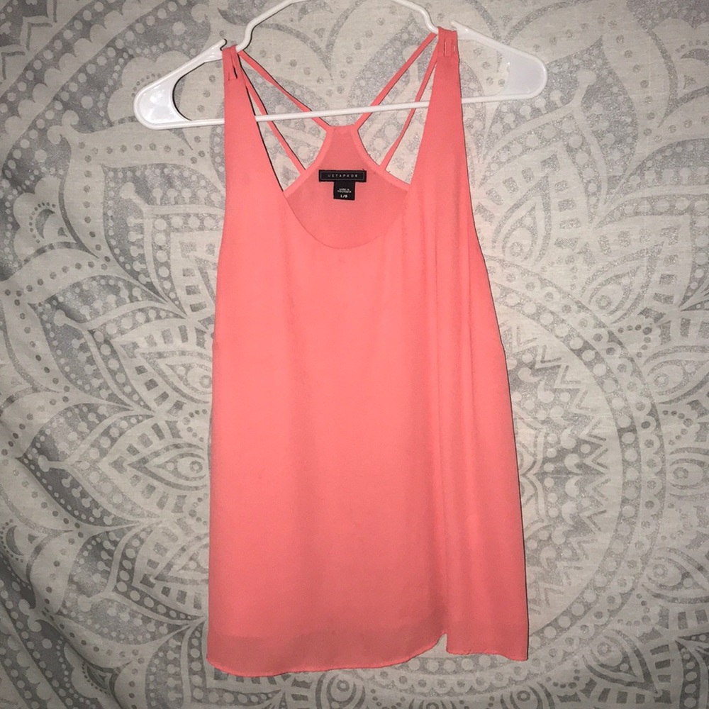Coral tank top
